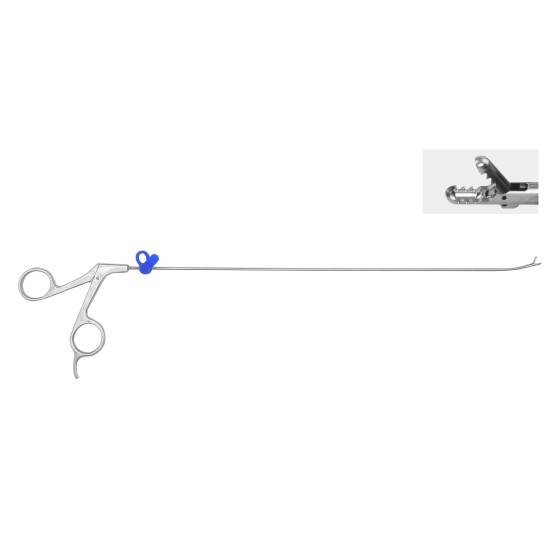 Spinal endoscope - nucleus pulposus forceps serpentine spring forceps with teeth - 2.5mm x 330mm -0°